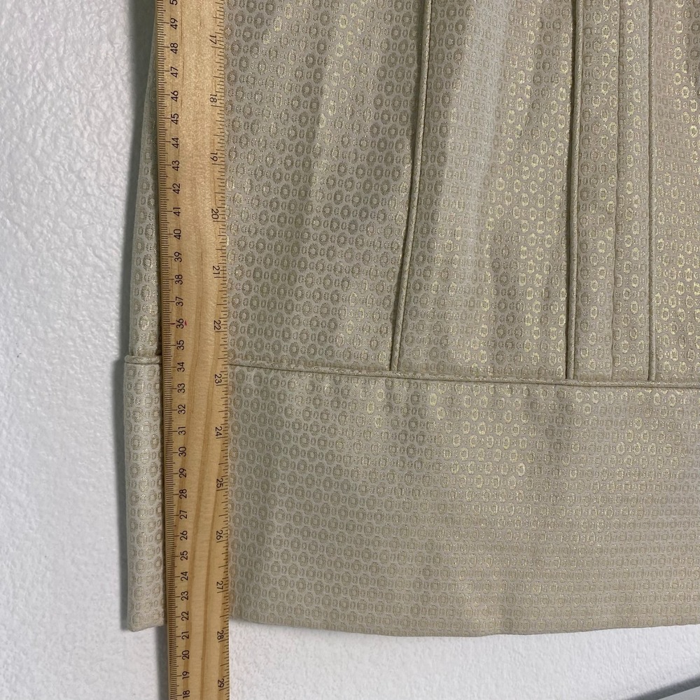 Laundry by Shelli Segal Dress Women 8 Gold Great Chain Waist Metallic Mini Dress - Picture 9 of 12